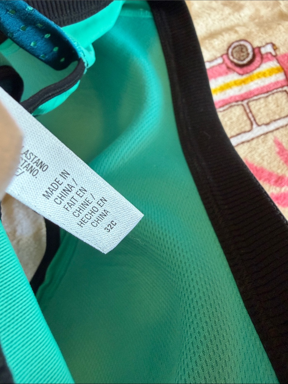 ✨ Victoria’s Secret Sport VSX Teal Aqua Sports Bra Workout Athletic 32C ✨ - Picture 13 of 14